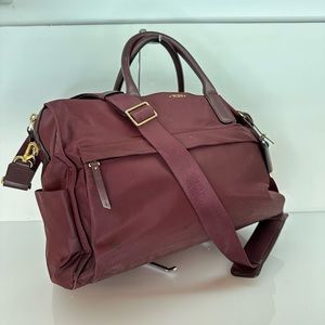 TUMI, Maroon Nylon Briefcase